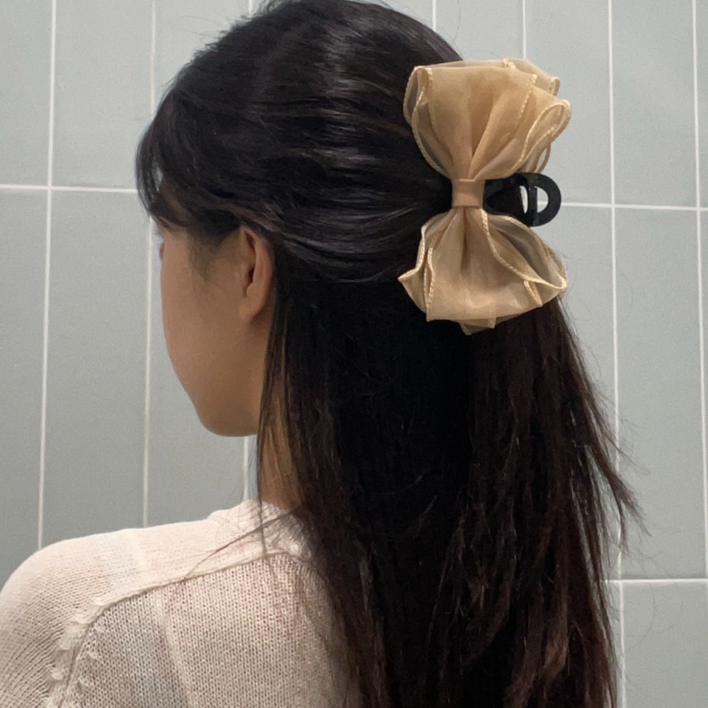 컬러풀어린이머리끈 쉬폰헤어밴드 미용실용헤어클립 헤어클립세트 당고머리헤어액세서리 반지형머리끈 스크런치머리끈 어린이용머리끈 머리끈쥐목도리 헤어집게핀 쉬폰 왕리본 베이지 헤어액세서리