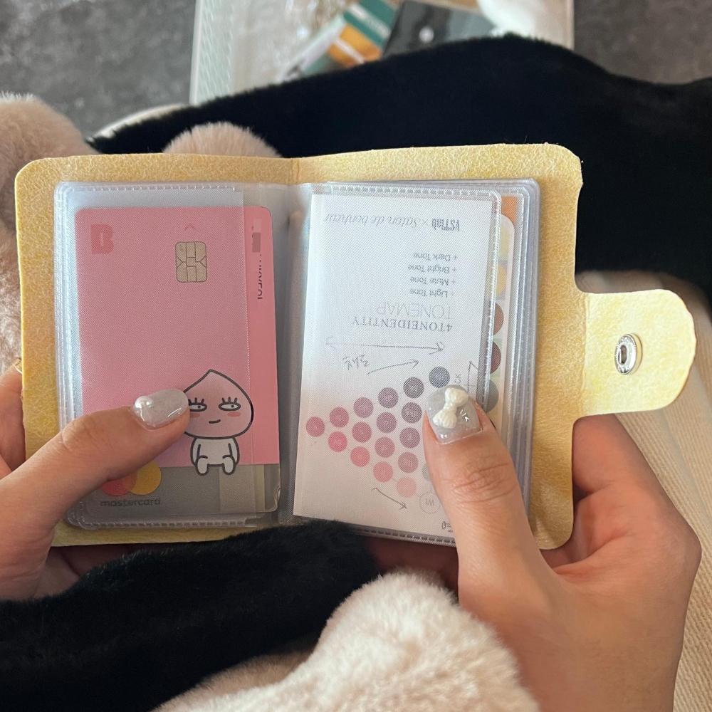 카드지갑 카드홀더 명함지갑 명함보관함 카드케이스 똑딱이 명함 명함카드지갑