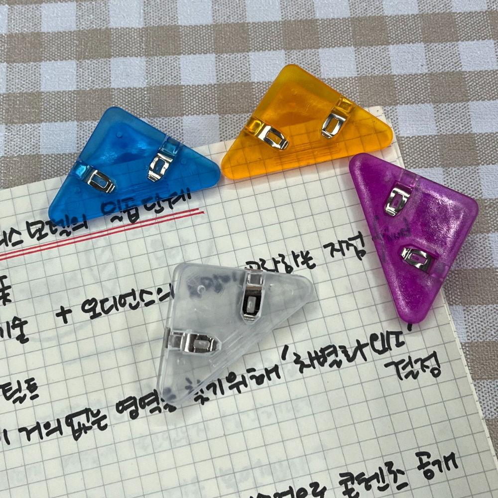 미니우드 목재용구 무광집게 요리도구대형 재질:금속집게 사진액세서리 손잡이집게 강력도구 스타일리시집게 투명양면고정클립 쓰레기줍는도구 도서소품 4P 사무용집게 삼각클립 모서리 집게