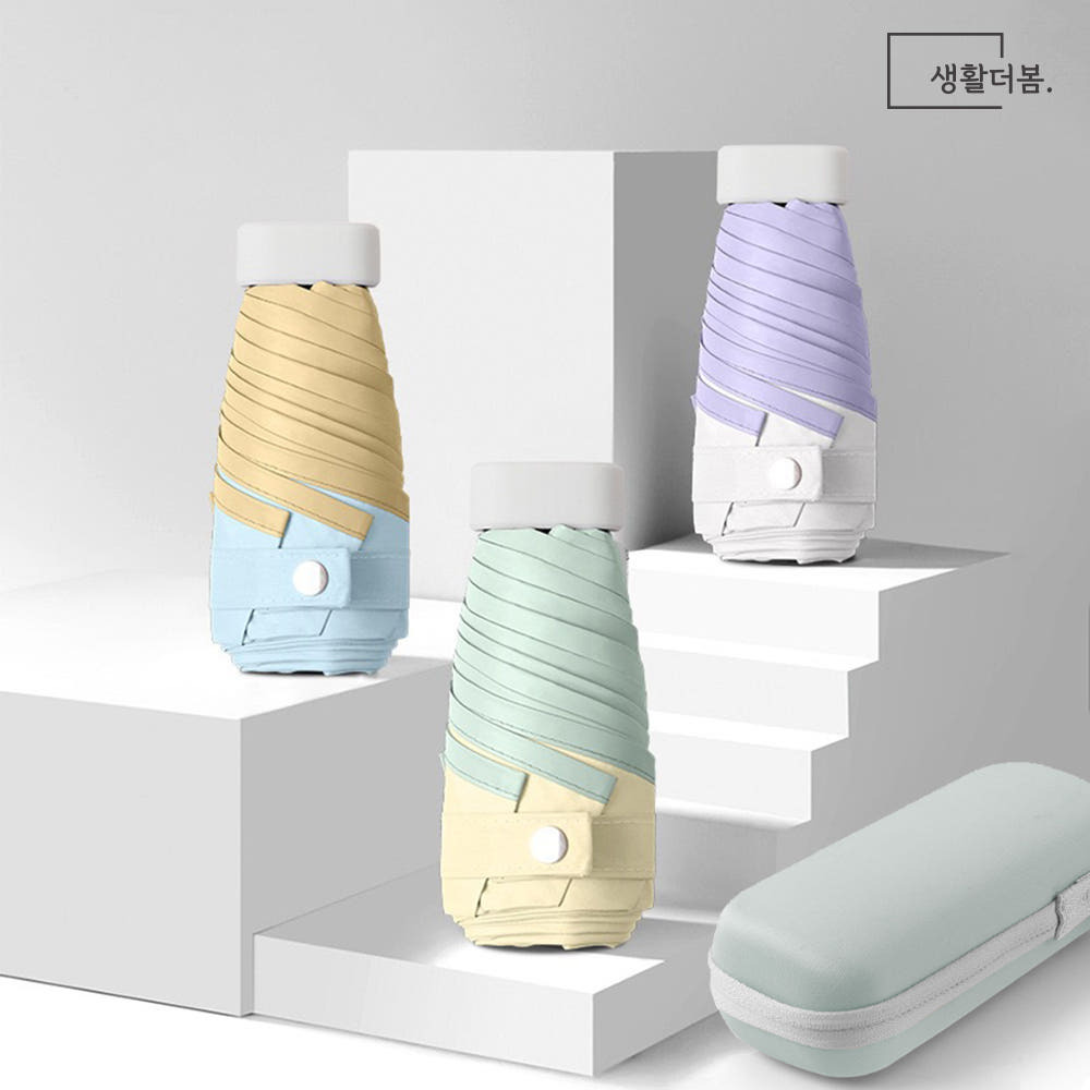 생활더봄 6k 자외선차단 6단 초경량 미니 양우산 5 color 케이스포함