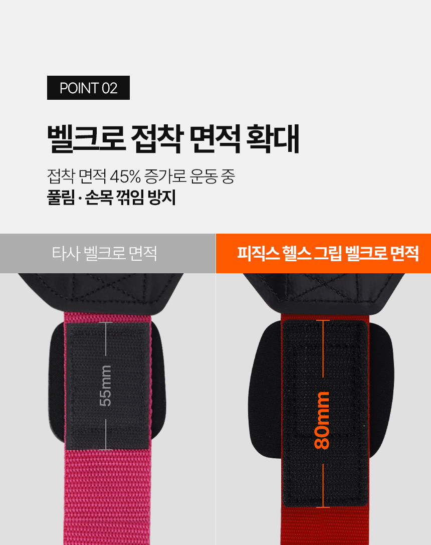 피직스 FIZX 헬스 스트랩 손목보호대 퀵그립 스트렙 상세 이미지 27