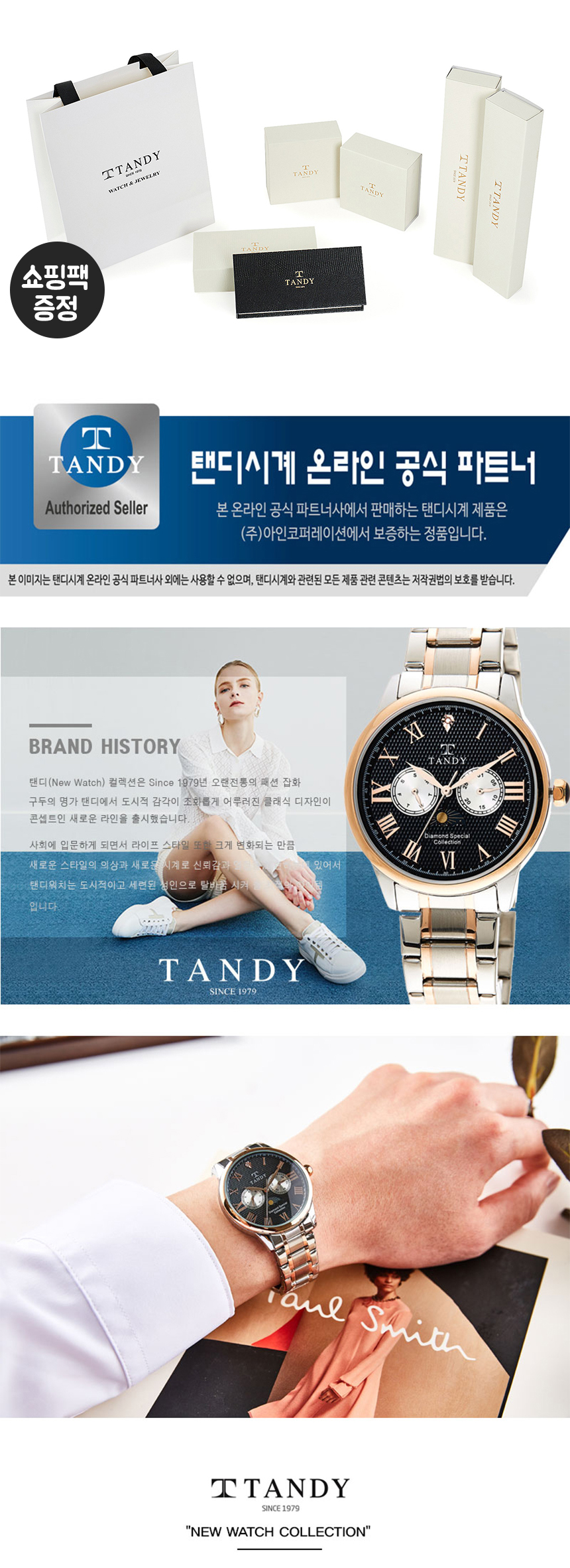 탠디 남성 시계 DIA-3920