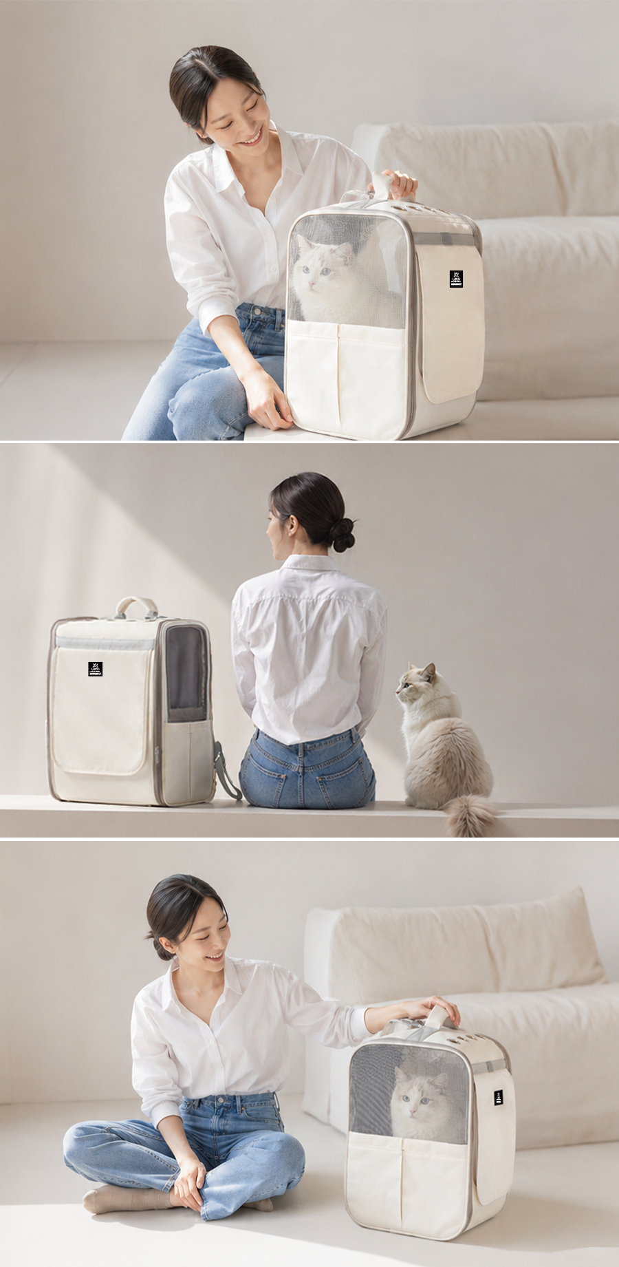 레토 강아지 이동가방 고양이 이동장 백팩 가방 대형 상세 이미지 8