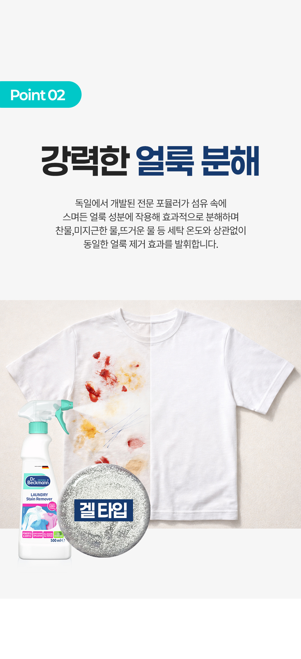 [독일 닥터베크만]스테인리무버 스프레이 500ml/의류 얼룩제거 섬유  상세 이미지 7
