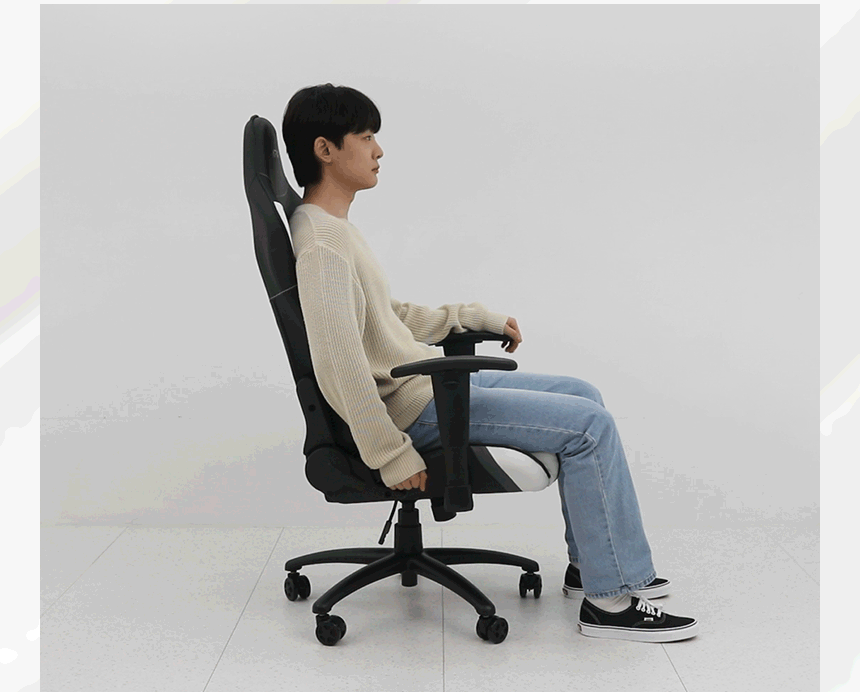 에이픽스 컴퓨터 게이밍의자 GC202 사무용 학생 공부 등받이 추천 상세 이미지 6