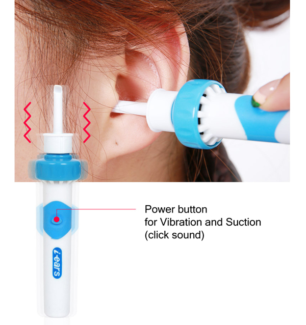 Earwax Remover Deo Cross i-ear Children's Ear Cleaner Vibration Suction ...