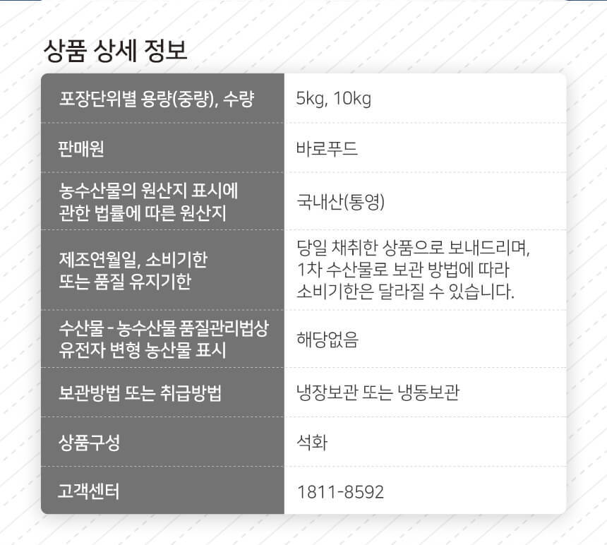 바로푸드 생굴,냉동굴