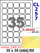 아이라벨 CL257 (35칸) [100매] qr 35x35mm