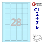 아이라벨 CL247B (28칸) 흰색  광택 / A4 [100매] iLabels