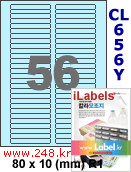 아이라벨 CL656B (56칸) 흰색  광택 [100매] iLabels