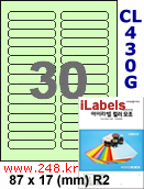 아이라벨 CL430G (30칸) [100매] iLabels