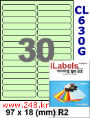 아이라벨 CL630G (30칸) [100매] iLabels