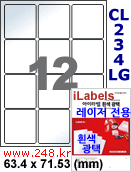 아이라벨 CL234LG (12칸) [100매] iLabels