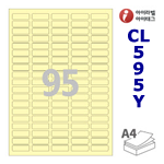 아이라벨 CL595Y (95칸) 흰색  광택 / A4 [100매] 