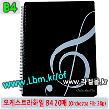 오케스트라화일20 (Orchestra File 20p/B4) - 수퍼화일B4 20 (Super File 20p/B4) - 8809132070453