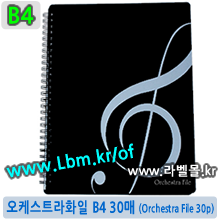 오케스트라화일30 (Orchestra File 30p/B4) - 수퍼화일B4 30 (Super File B4 30p) - 8809132070477