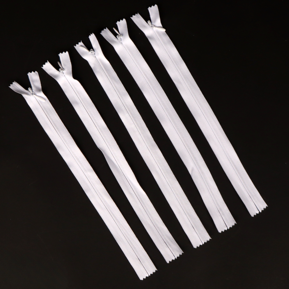 미싱부자재 콘솔지퍼 화이트 25cm 5P