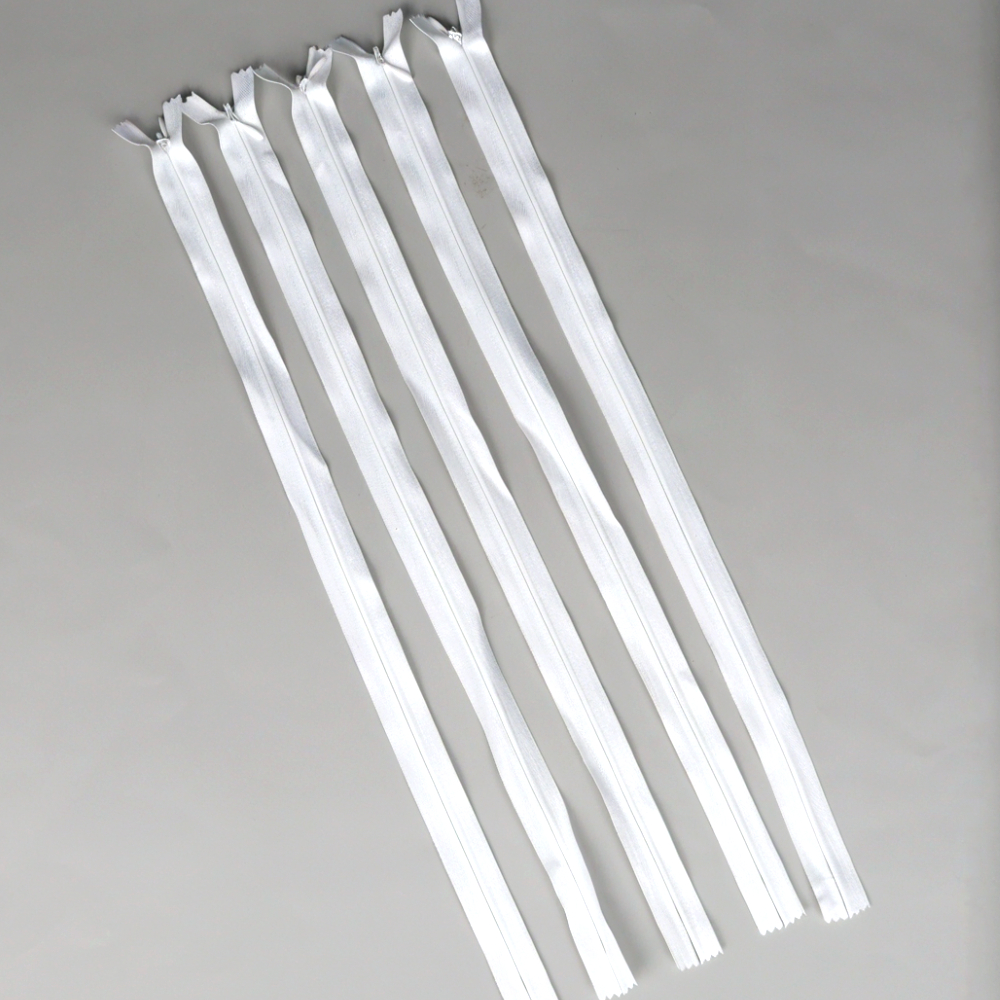 미싱부자재 콘솔지퍼 백아이보리 45cm 5P