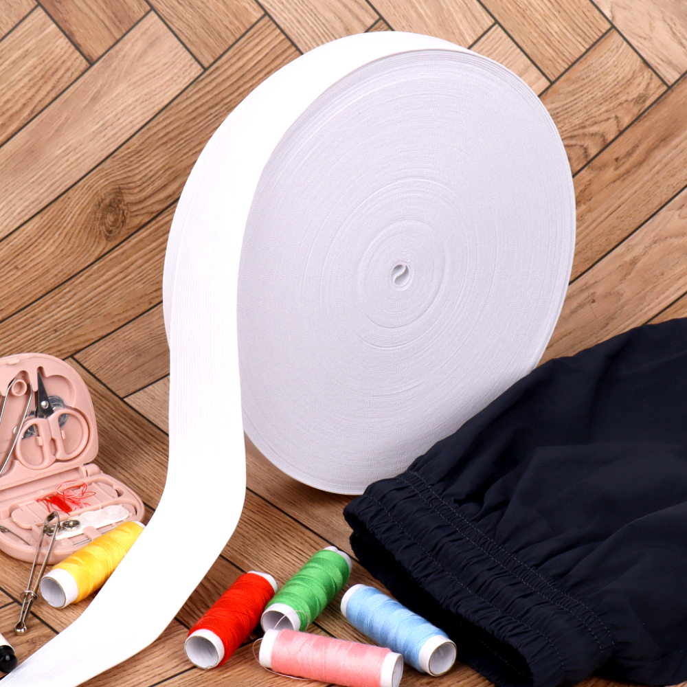 대용량 넓은 고무줄밴드 화이트 4cm x 40m