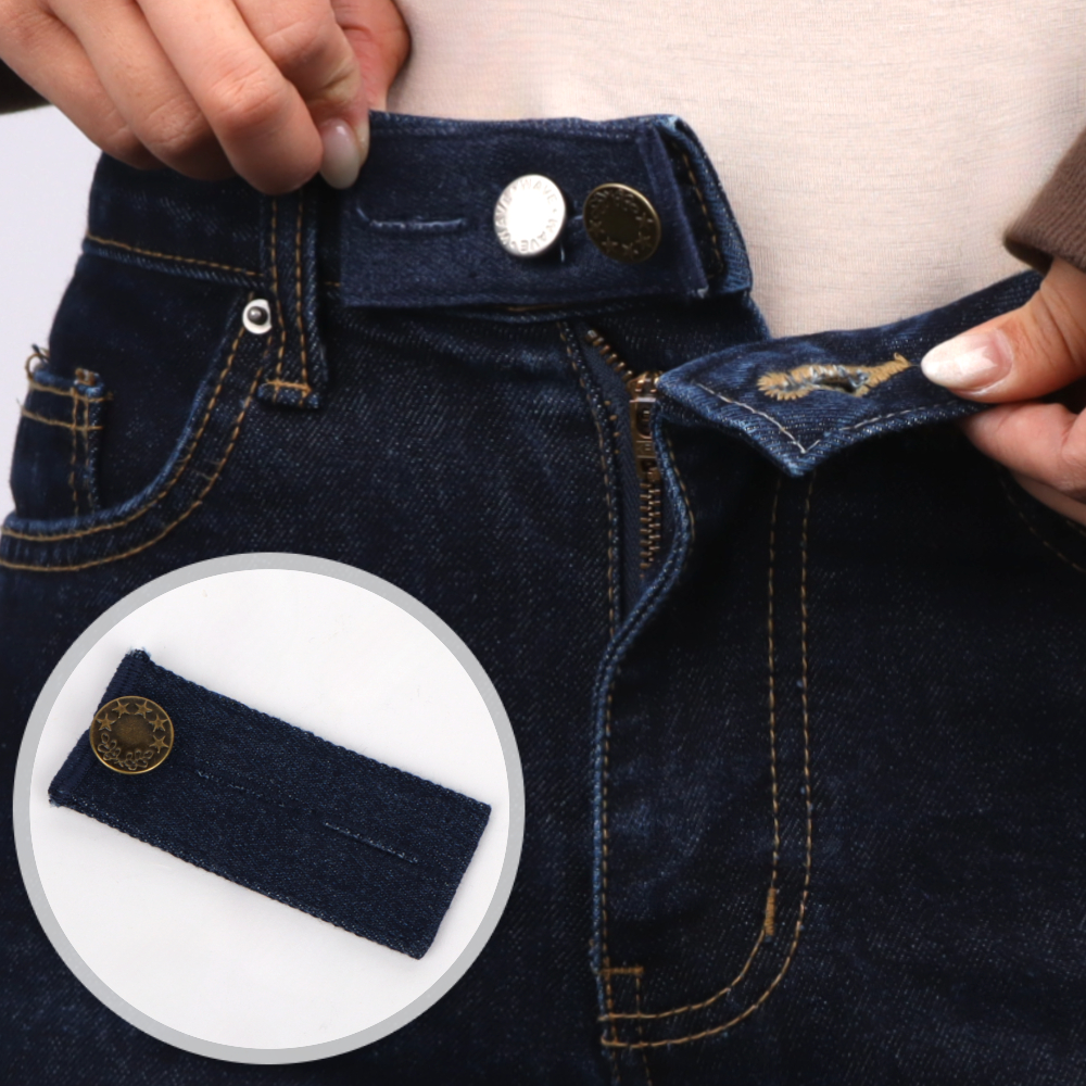 청바지 허리늘리기 매직단추 진청