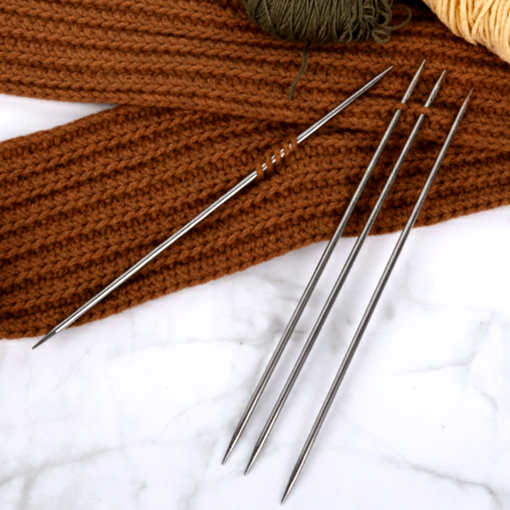 뜨개질 스텐 대바늘 장갑바늘 8호 4P