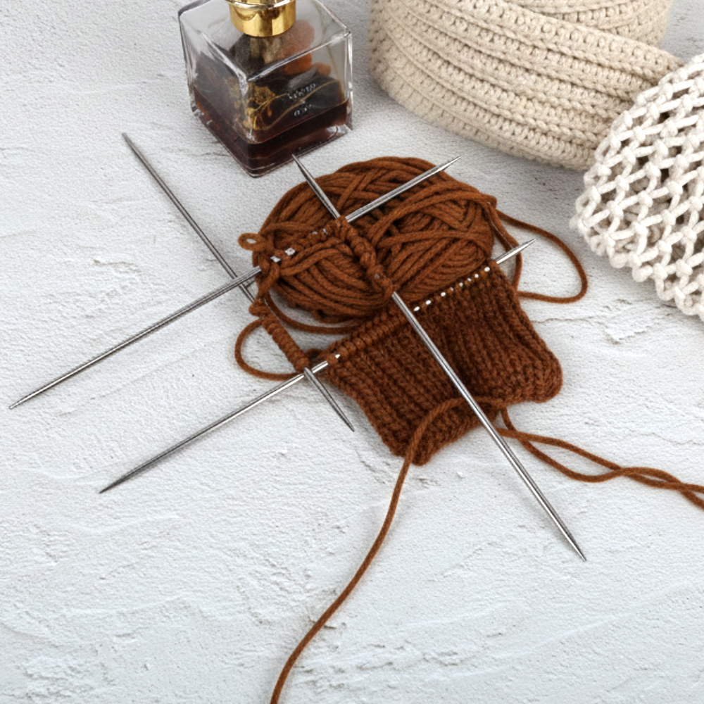 뜨개질 스텐 대바늘 장갑바늘 8호 4P