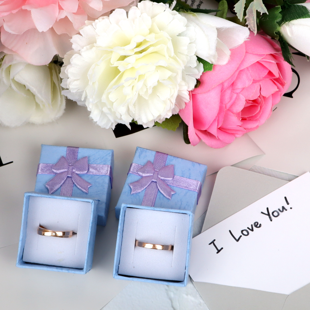 선물포장 돌반지함 반지케이스 퍼플