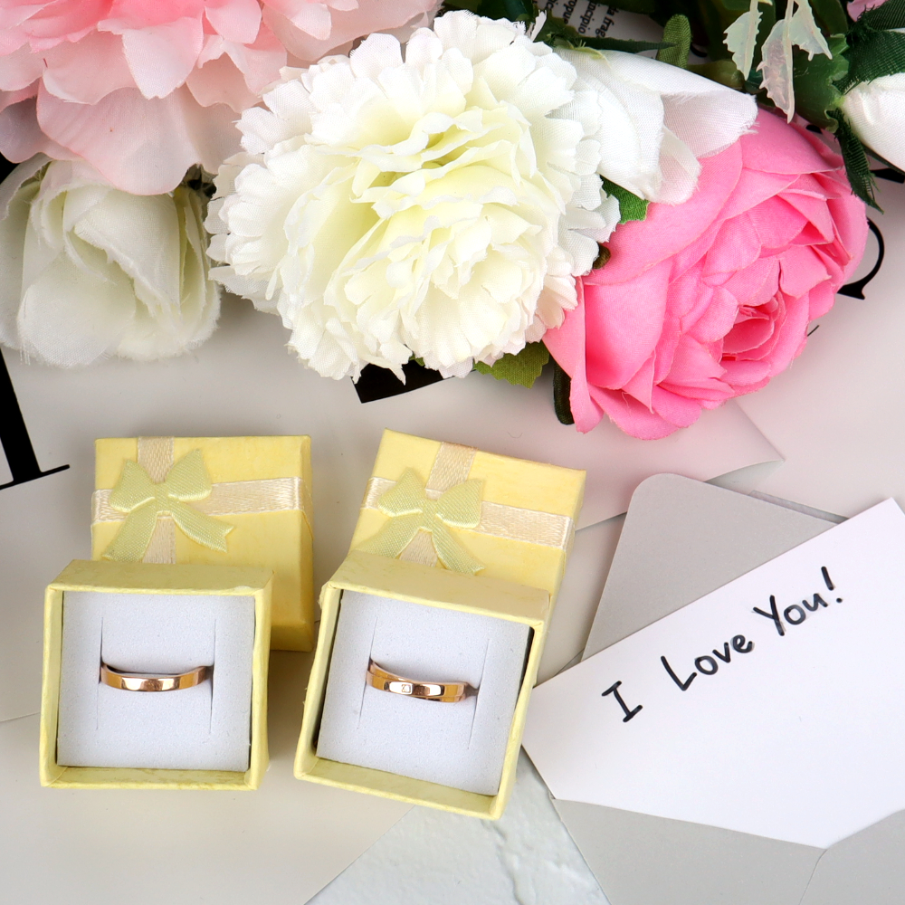 선물포장 돌반지함 반지케이스 옐로우