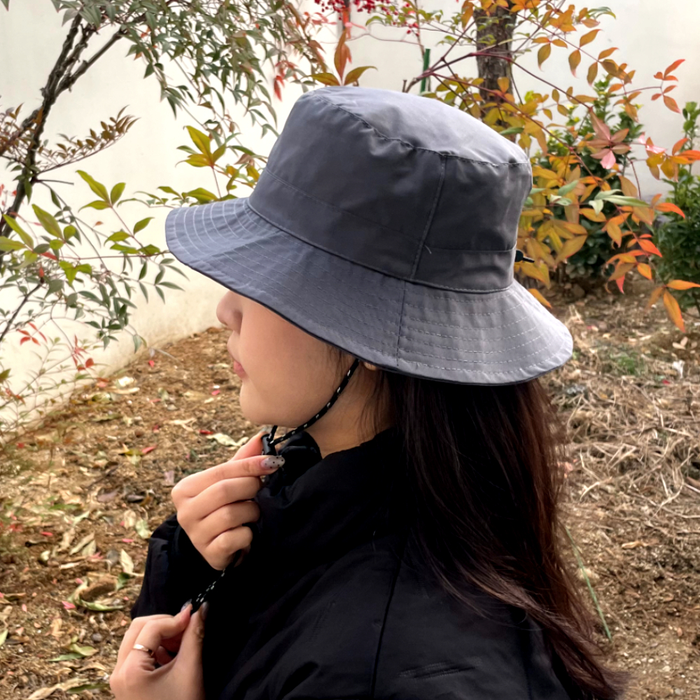 접이식 포켓 서핑햇 부니햇 모자 그레이