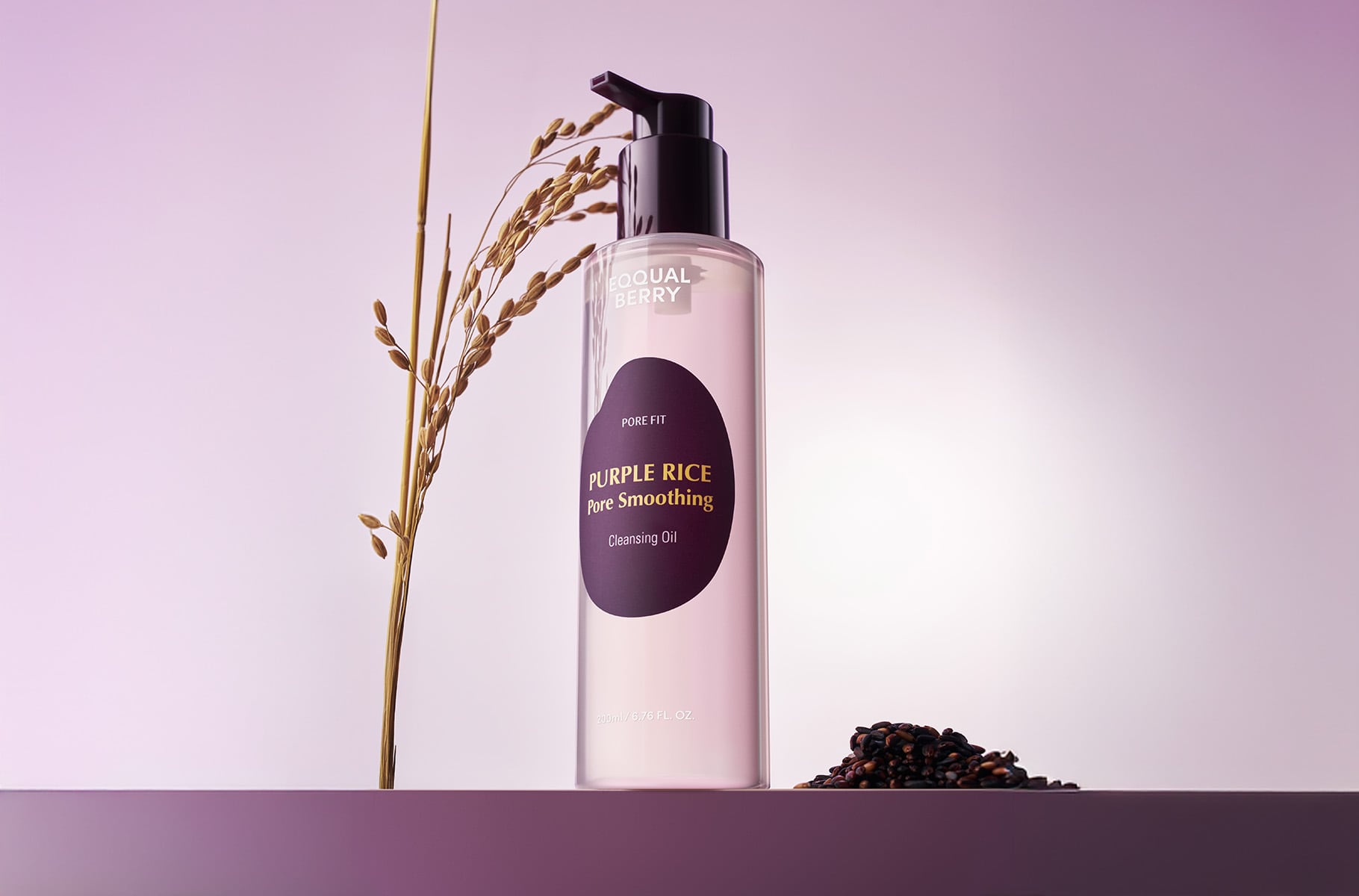 PURPLE RICE PORE SMOOTHING CLEASING OIL - EQQUALBERRY
