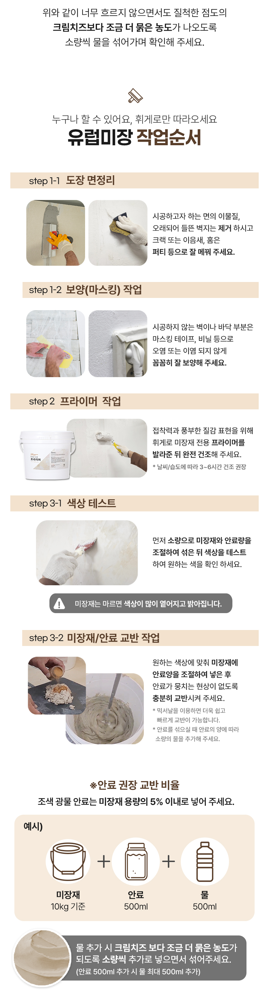 휘게로 유럽미장 18kg 대용량 천연 미장재