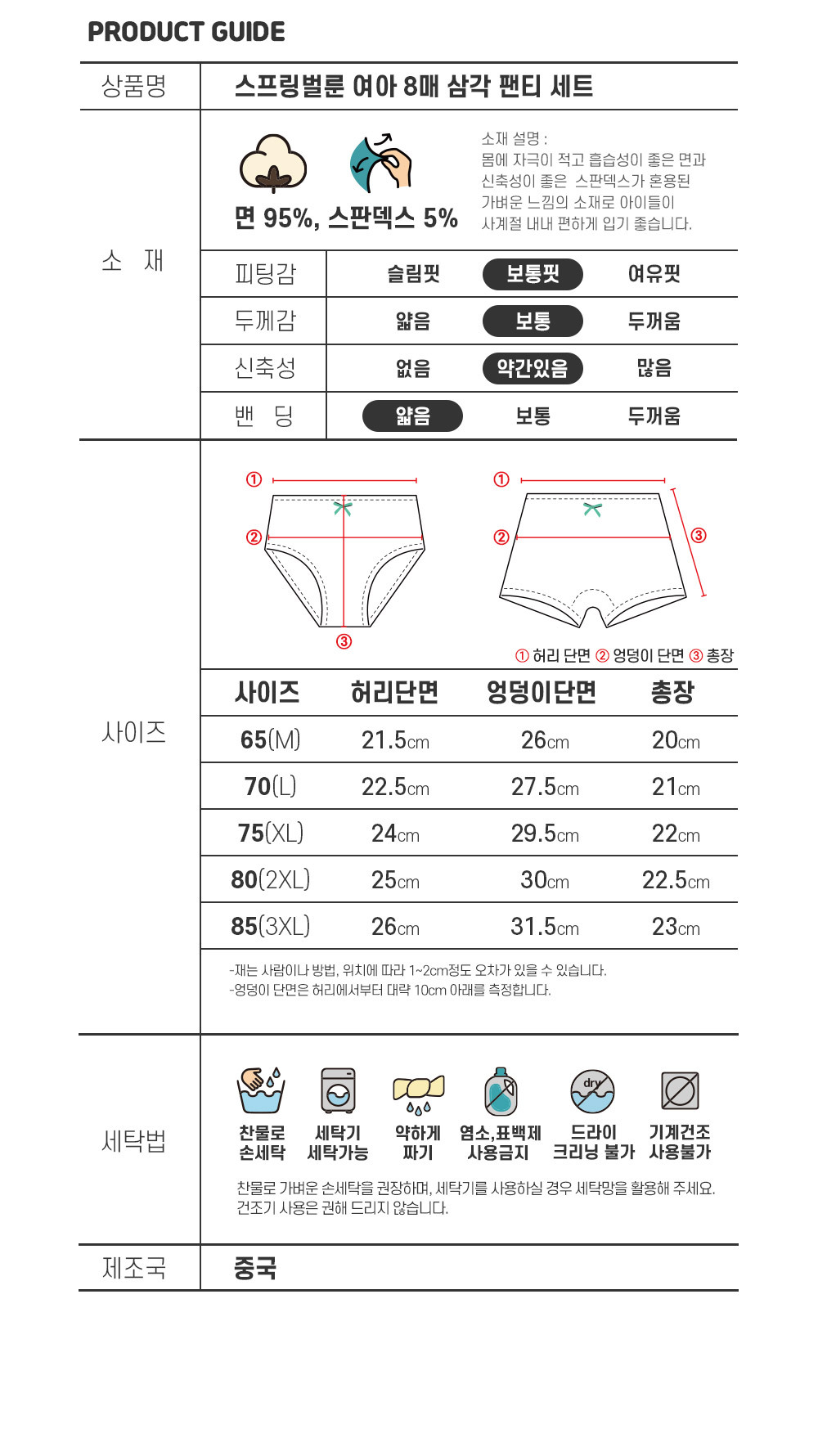 스프링벌룬여아삼각팬티