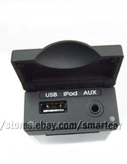 Genuine Hyundai OEM Auxiliary Jack With USB For Sonata 2009-2010 - Cocoa, Part 96120-3K100HZ