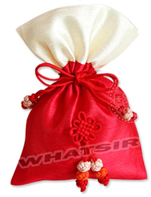 [3x]Korean Traditional Silk Lucky Bag Fortune Pocket Cosmetics Gift ...