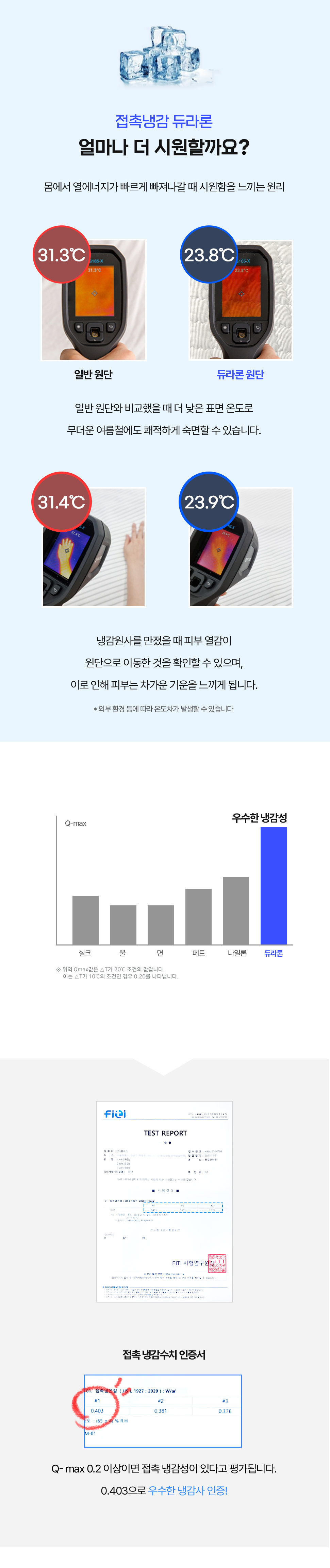 국내생산 휴비스 듀라론 여름 냉감 순면 차렵이불 베개 침구세트 SS 상세 이미지 5