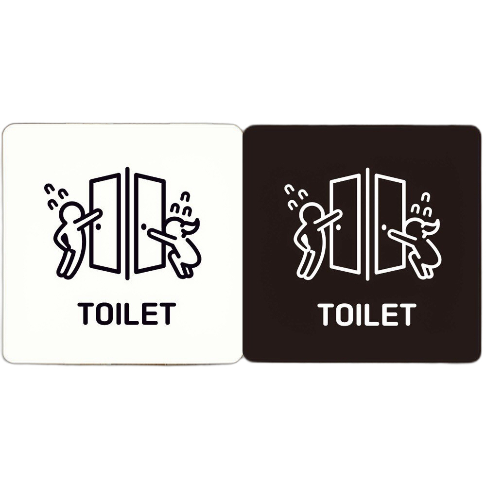 TOILET1 부착형 정사각안내판 22x22cm