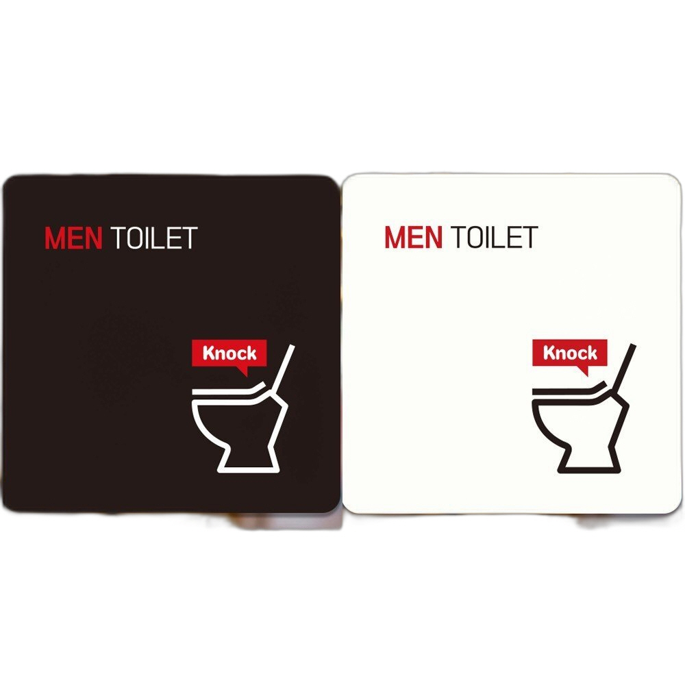 MEN TOILET1 부착형 정사각안내판 22x22cm