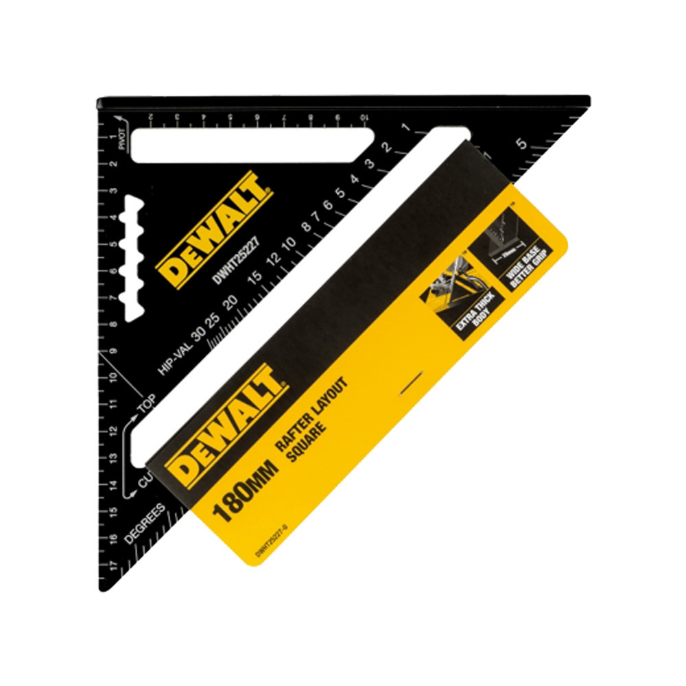 디월트 DWHT25227-0 프리미엄 삼각자 180mm 골조용