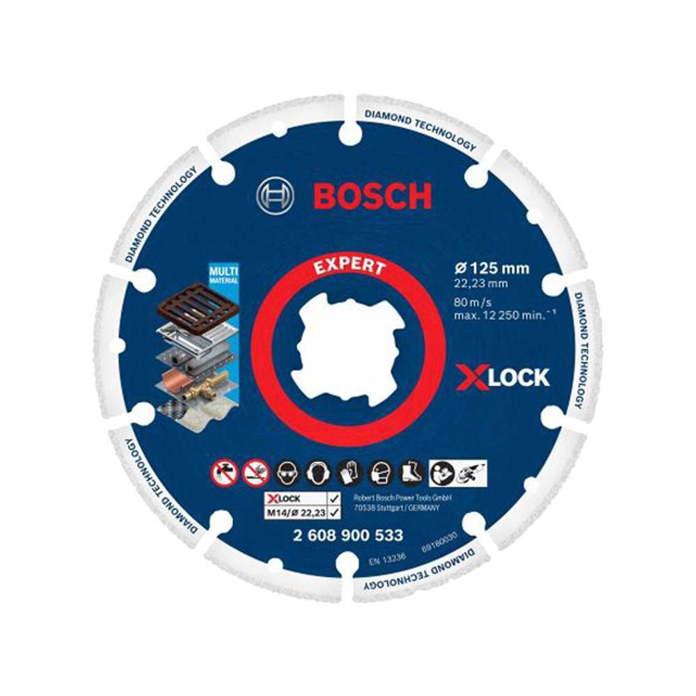 보쉬 2608900533 다이아몬드 메탈휠 125mm 금속,스텐,강철,비철,악세서리