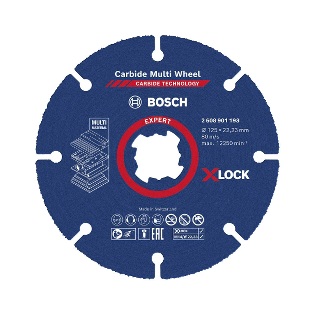 보쉬 2608901193 X-Lock 카바이드 멀티휠 125mm