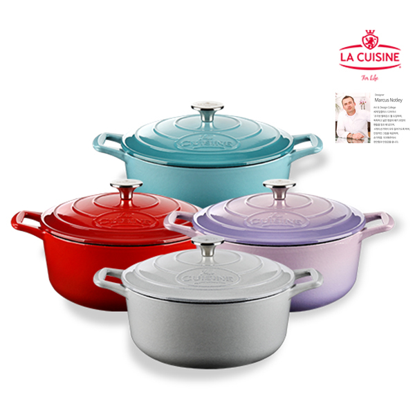 [La Cuisine] 라퀴진 아일랜드 무쇠 원형 냄비 24cm