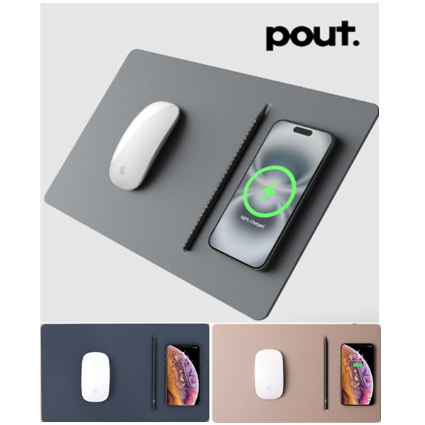 [Pout] 파우트 Hands3 Pro 15W 초고속 무선충전 마우스패드