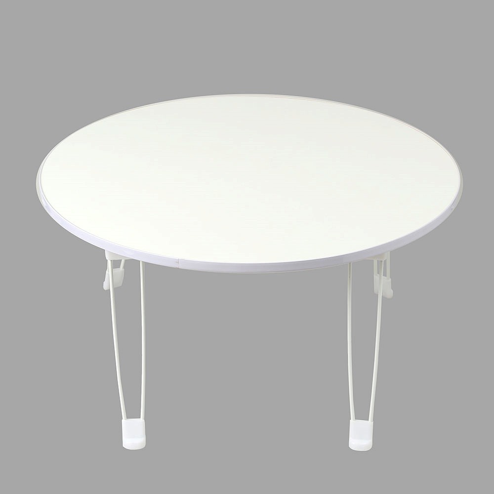Oce 접이식 좌식 테이블 원형 탁자 화이트 작은 탁자 침대 트레이 좌식 식탁