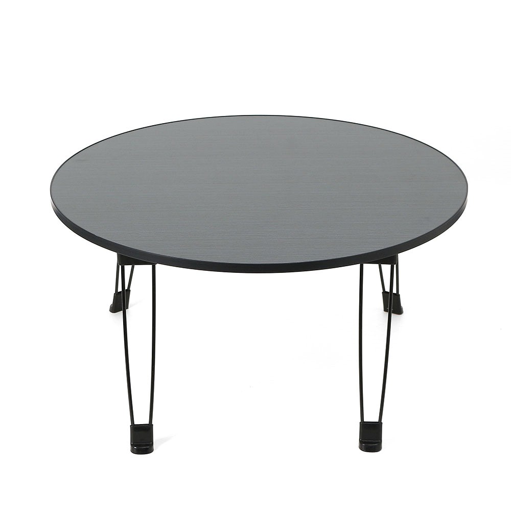 접이식 좌식 테이블 원형 탁자 블랙 작은 탁자 교자상 침대 트레이