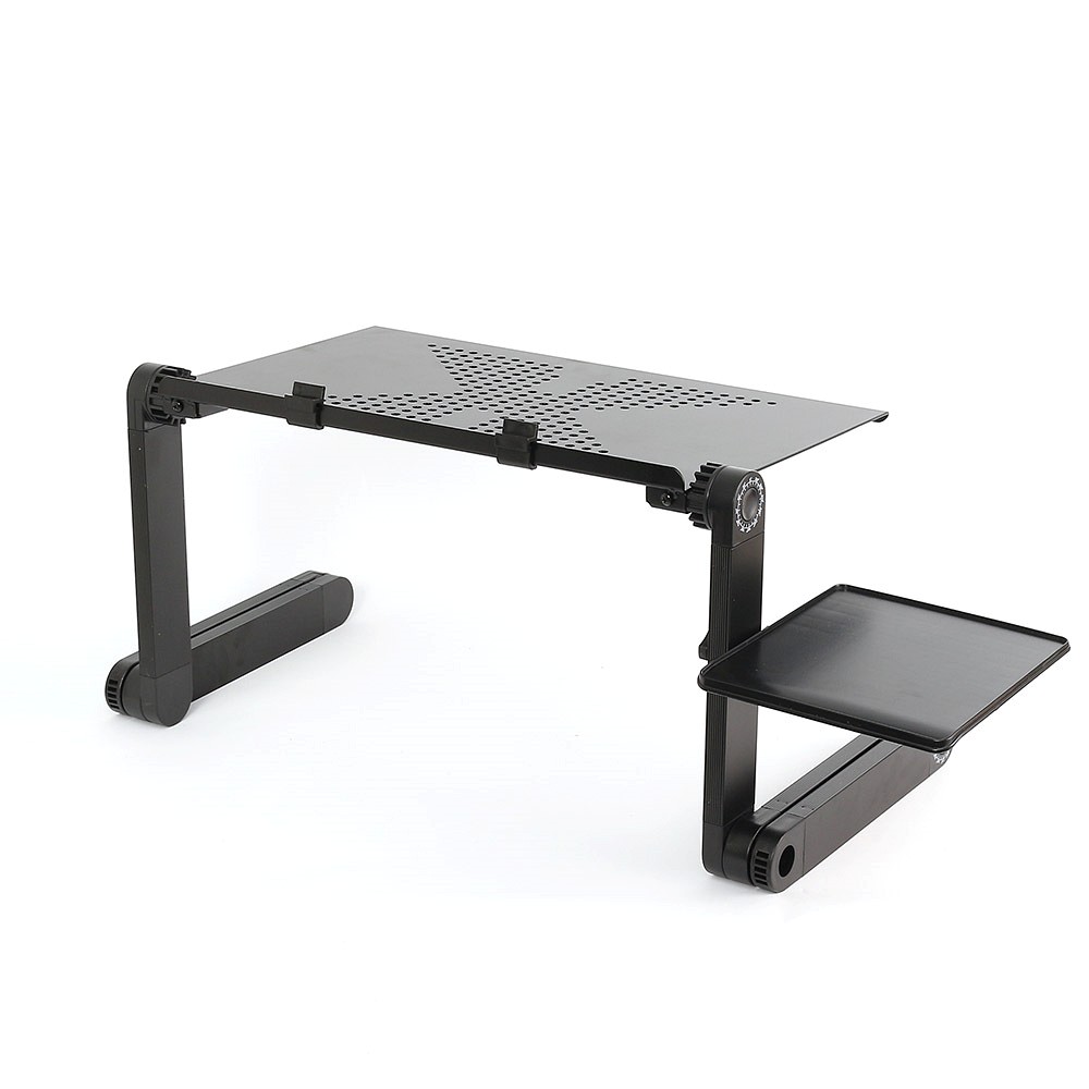 고급 각도조절 노트북 책상 좌식 테이블 42x26 블랙 소파 작은 탁자 아이패드 거치대 원룸 테이블