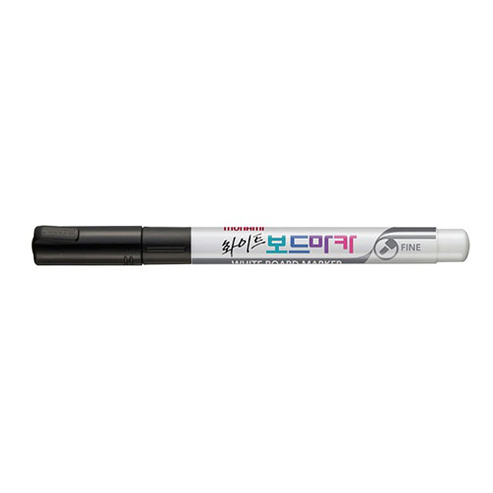 Oce 화이트 보드펜 얇은 마카 1p 검정 메모 볼펜 검은색 색칠 블랙 글씨펜