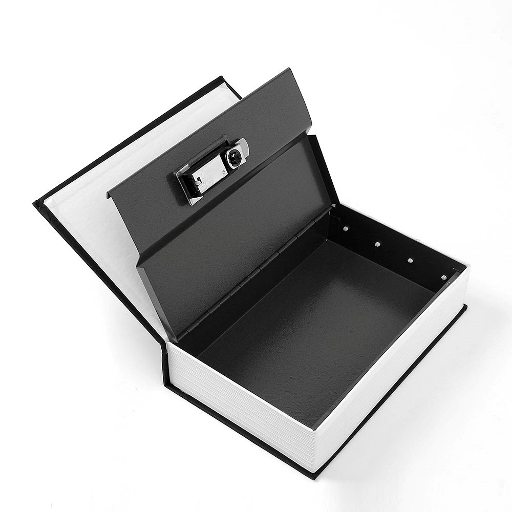 Oce 가정용 소형 책장 비밀 금고 열쇠 26.5x20cm 블랙 보석함 패물함 savingsbox 패물 상자
