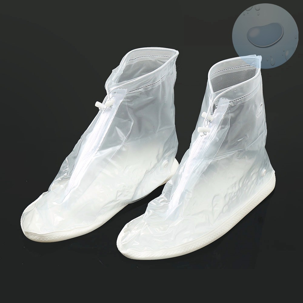 Oce 비올때 방수 비닐 신발 레인 커버 275-280 투명 논슬립 방수화 위생화 눈 올때 신발 보호