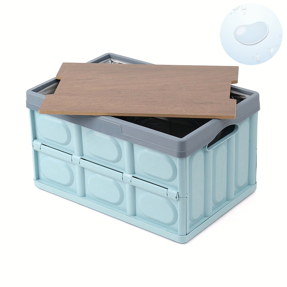 Oce 캠핑 스토리지 접이식 폴딩 박스 방수백 스카이 30L 캠핑 도마 테이블 우유 박스 의자 차박 정리함