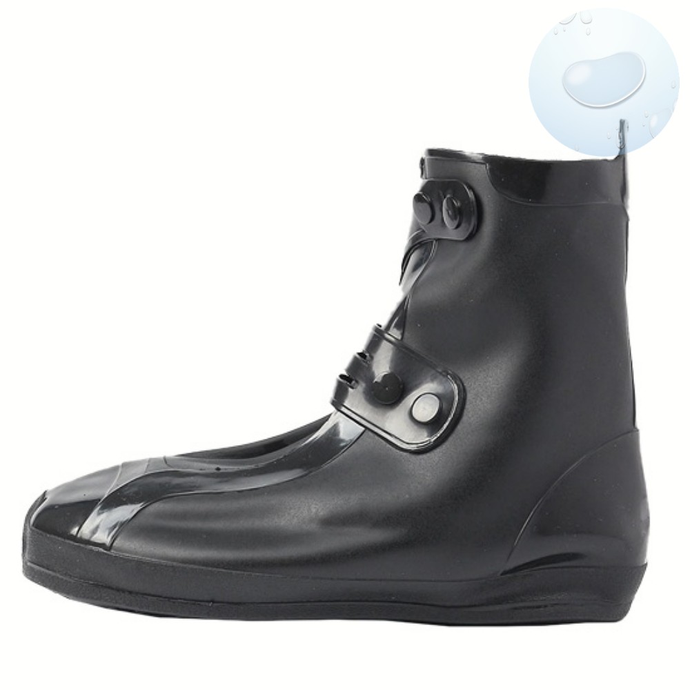 Oce 비올때 방수 신발 레인 커버 250-260 미들 블랙 운동화 방수 덧신 슈가드 눈 올때 신발 보호